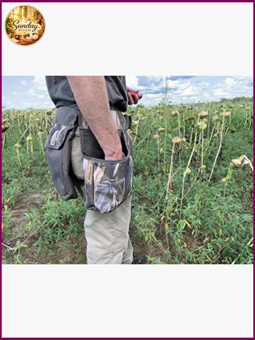 Adjustable Camo Hunting Belt with Shell Pouches